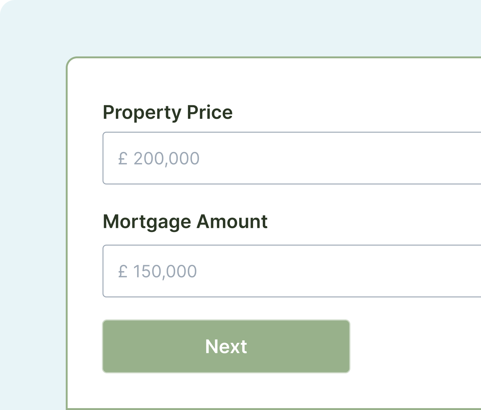 Mortgage calculator